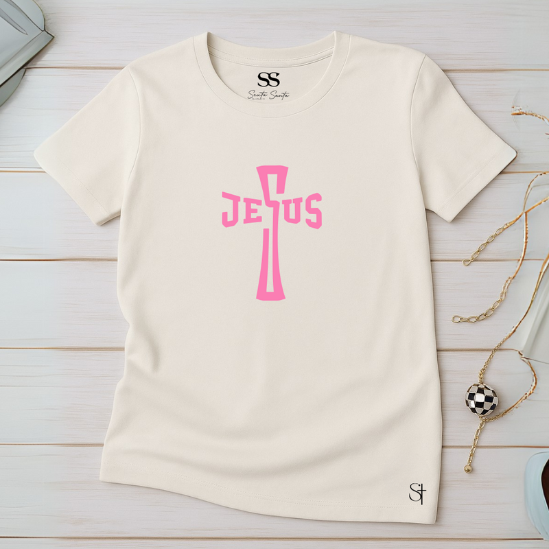 Camiseta Feminina Off-White Cruz