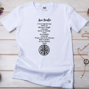 Camiseta Feminina Branca Escrita São Bento