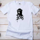 Camiseta Feminina Branca Jesus E Sua Coroa