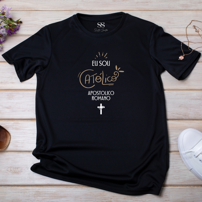 Camiseta Feminina Sou Católico
