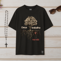 Camiseta Oversized Deus Trabalha Na Raiz