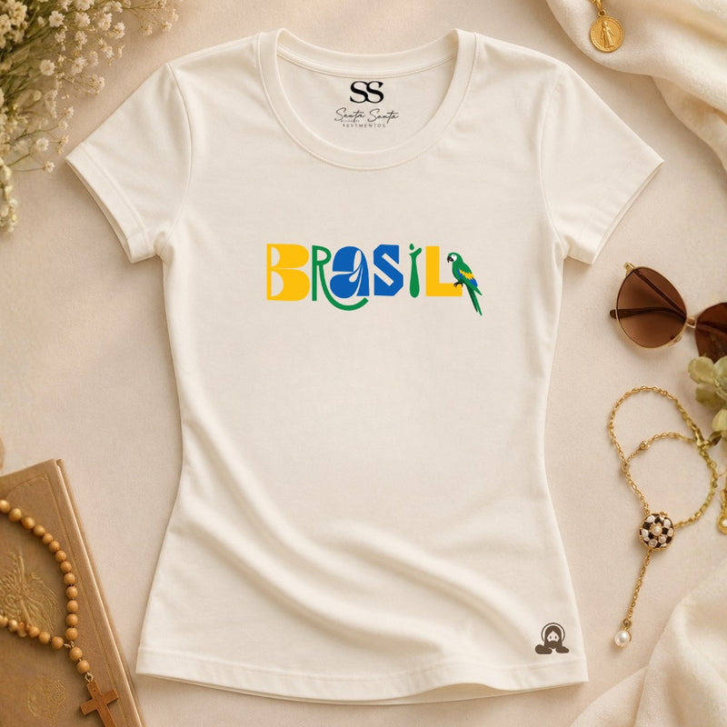 Baby Look Brasil A Vitoria Vem Do Senhor