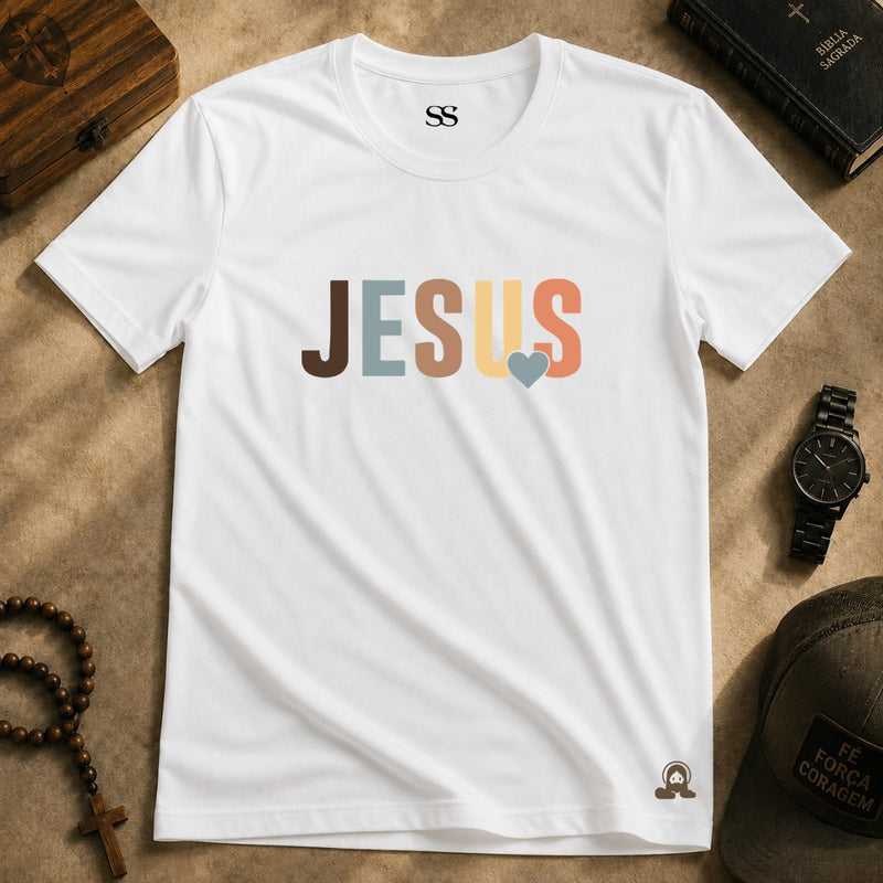 Camiseta Jesus Letras
