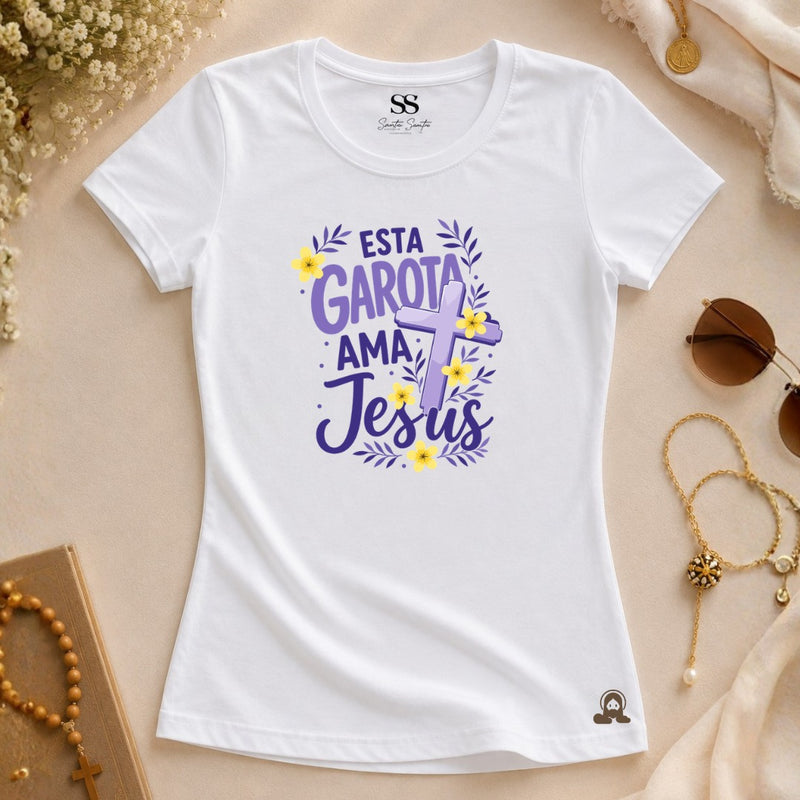 Baby Look Esta Garota Ama Jesus