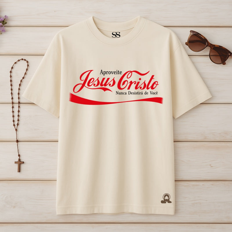 Camiseta Oversized Nunca Desistirá de Você