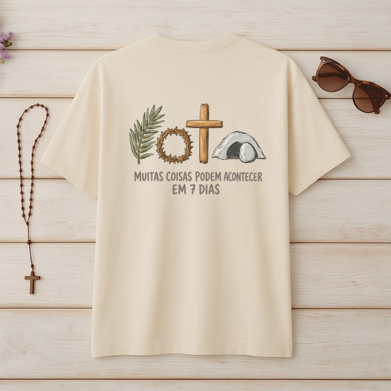 Camiseta Oversized Muitas Coisas Podem Acontecer