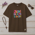 Camiseta Oversized Jesus Me Ama e Eu Sei