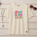 Camiseta Oversized Jesus Me Ama e Eu Sei