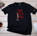 Camiseta Feminina Preta O Amor Pregado Na Cruz