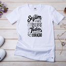 Camiseta Feminina Branca Batimentos Do Coração