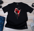 Camiseta Preta Masculina Sangue Da Cruz