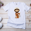 Camiseta Feminina Branca São Francisco Desenho