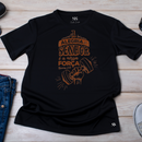 Camiseta Masculina Preta Nossa Força Frase